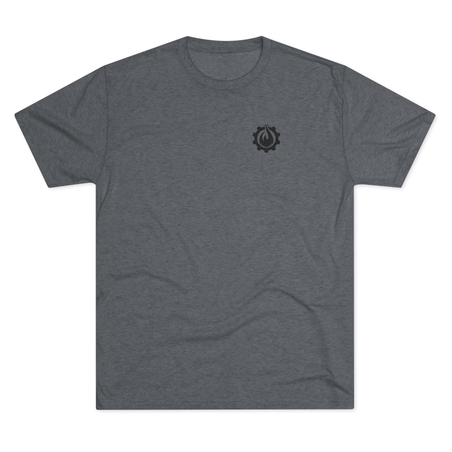 Fireball Gear - Flame & Gear - Black - Triblend T-shirt