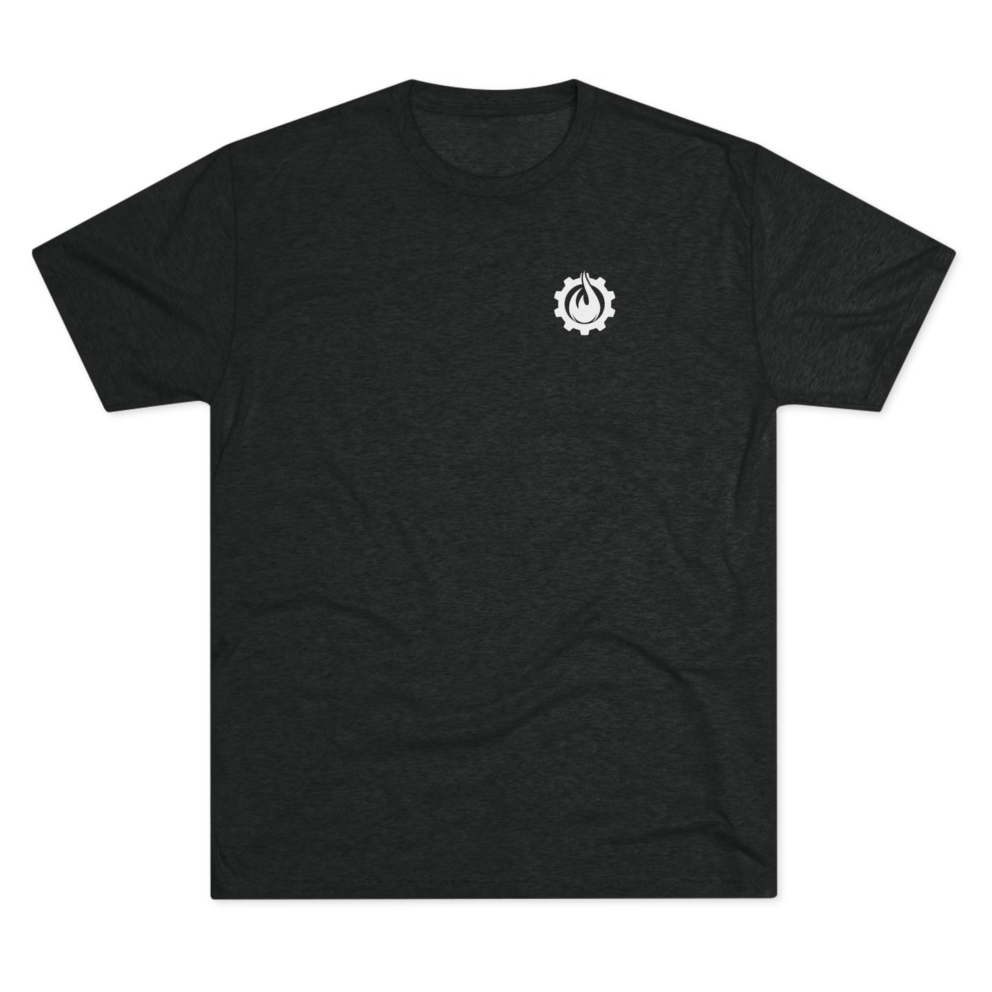 Fireball Gear - Flame & Gear - White - Triblend T-shirt
