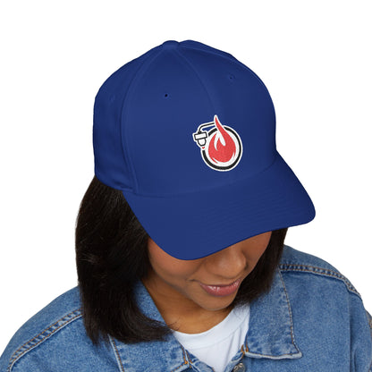 Fireball 3D - Dark Colors - FlexFit Embroidered Baseball Cap