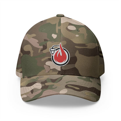 Fireball 3D - Light Colors - FlexFit Embroidered Baseball Cap