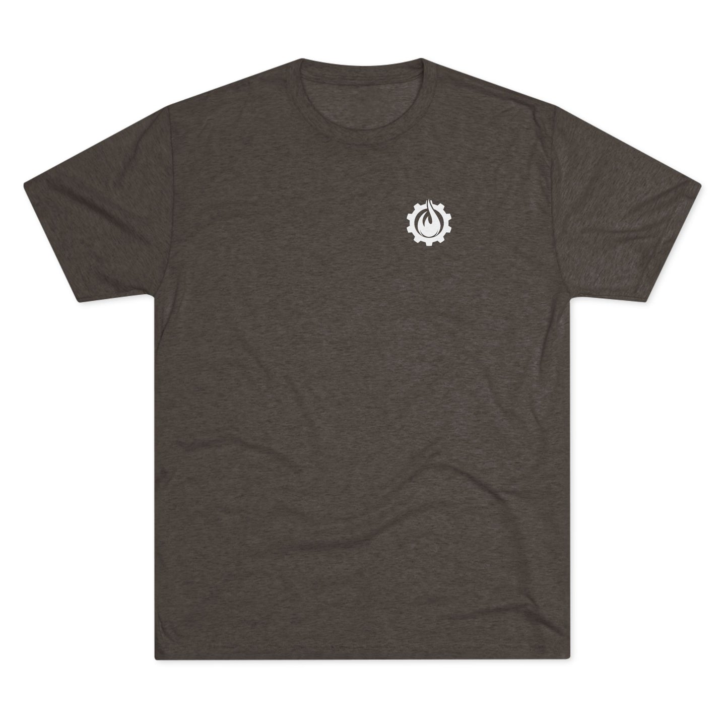 Fireball Gear - Flame & Gear - White - Triblend T-shirt