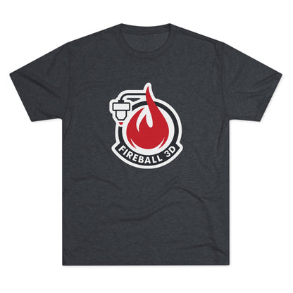 Fireball 3D - Triblend T-shirt