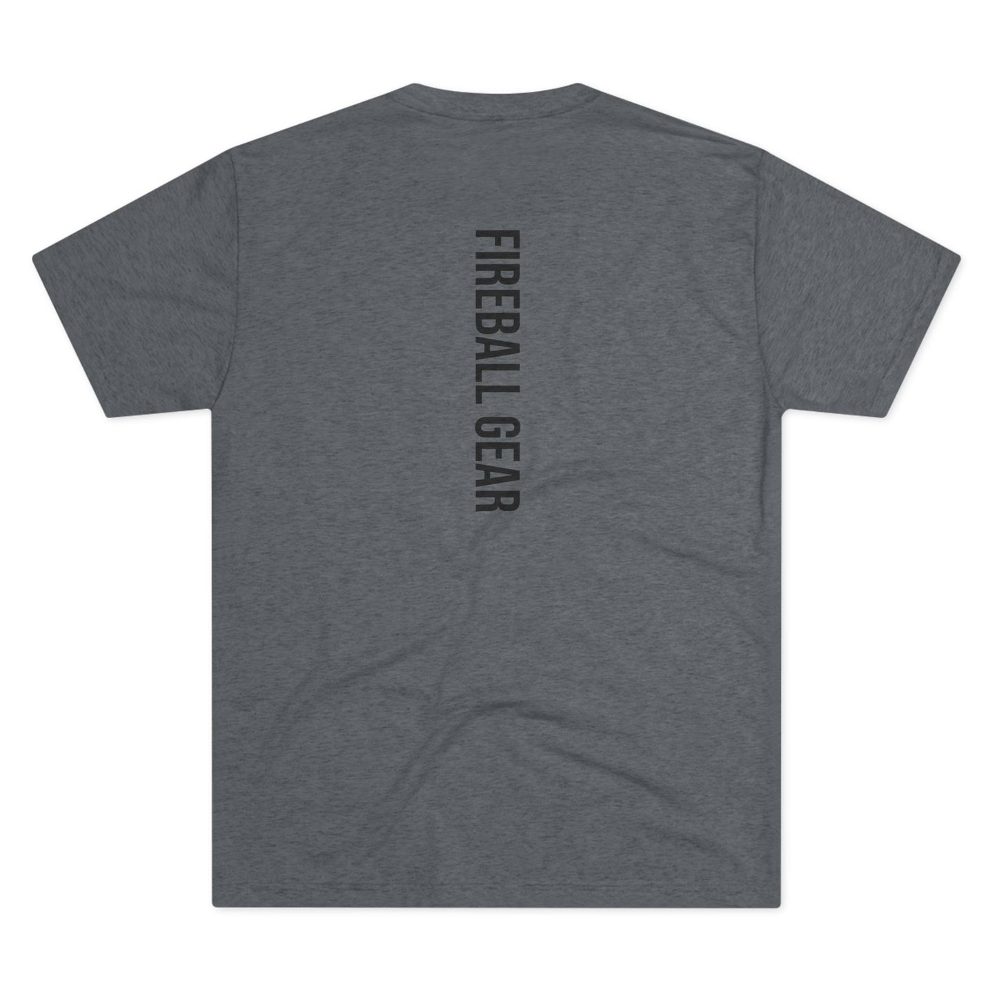 Fireball Gear - Flame & Gear - Black - Triblend T-shirt