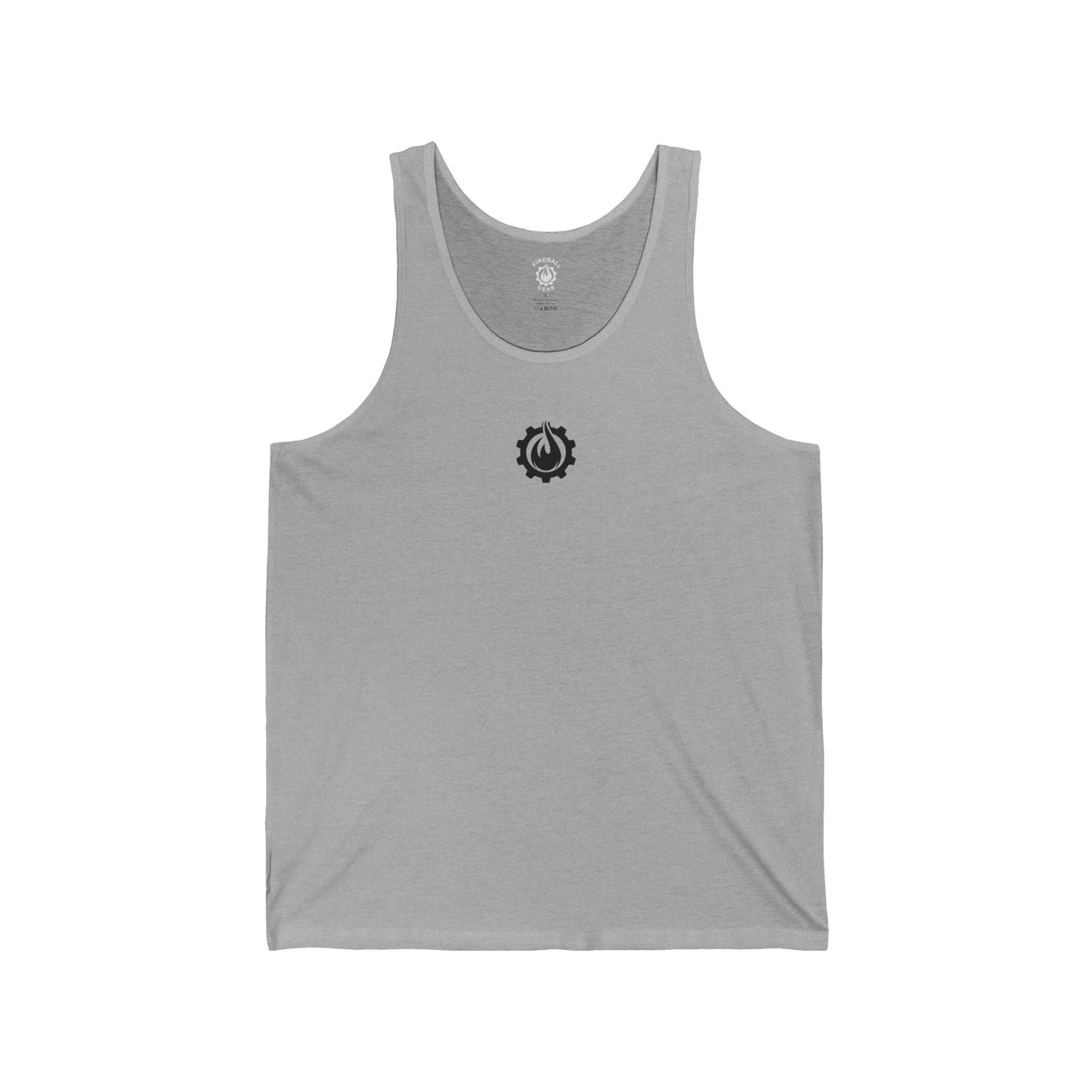 Fireball Gear - Flame & Gear - Black - Jersey Tank Top