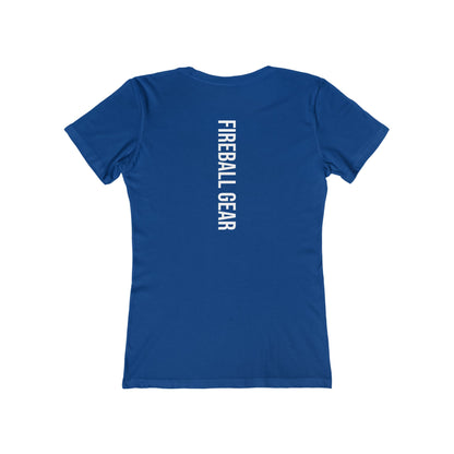 Fireball Gear - Flame & Gear - White - Women's Slim Fit T-shirt