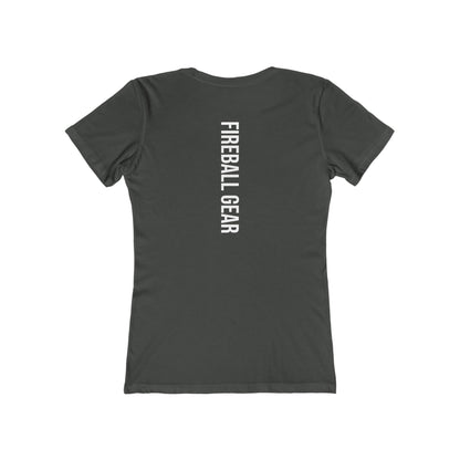 Fireball Gear - Flame & Gear - White - Women's Slim Fit T-shirt