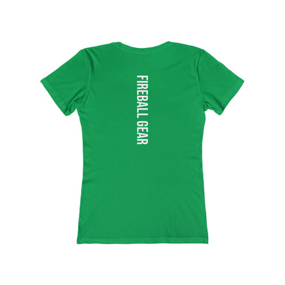 Fireball Gear - Flame & Gear - White - Women's Slim Fit T-shirt