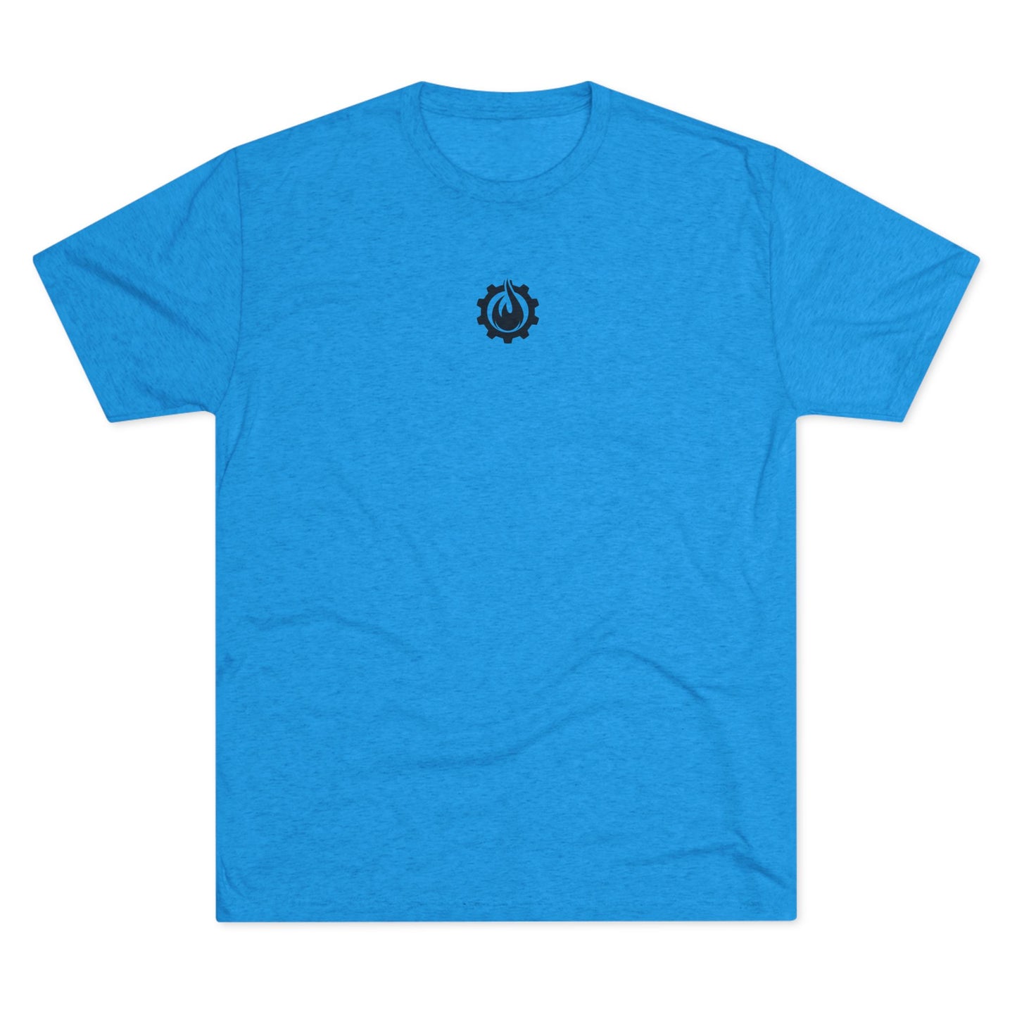 Fireball Gear - Flame & Gear Centered - Black - Triblend T-shirt