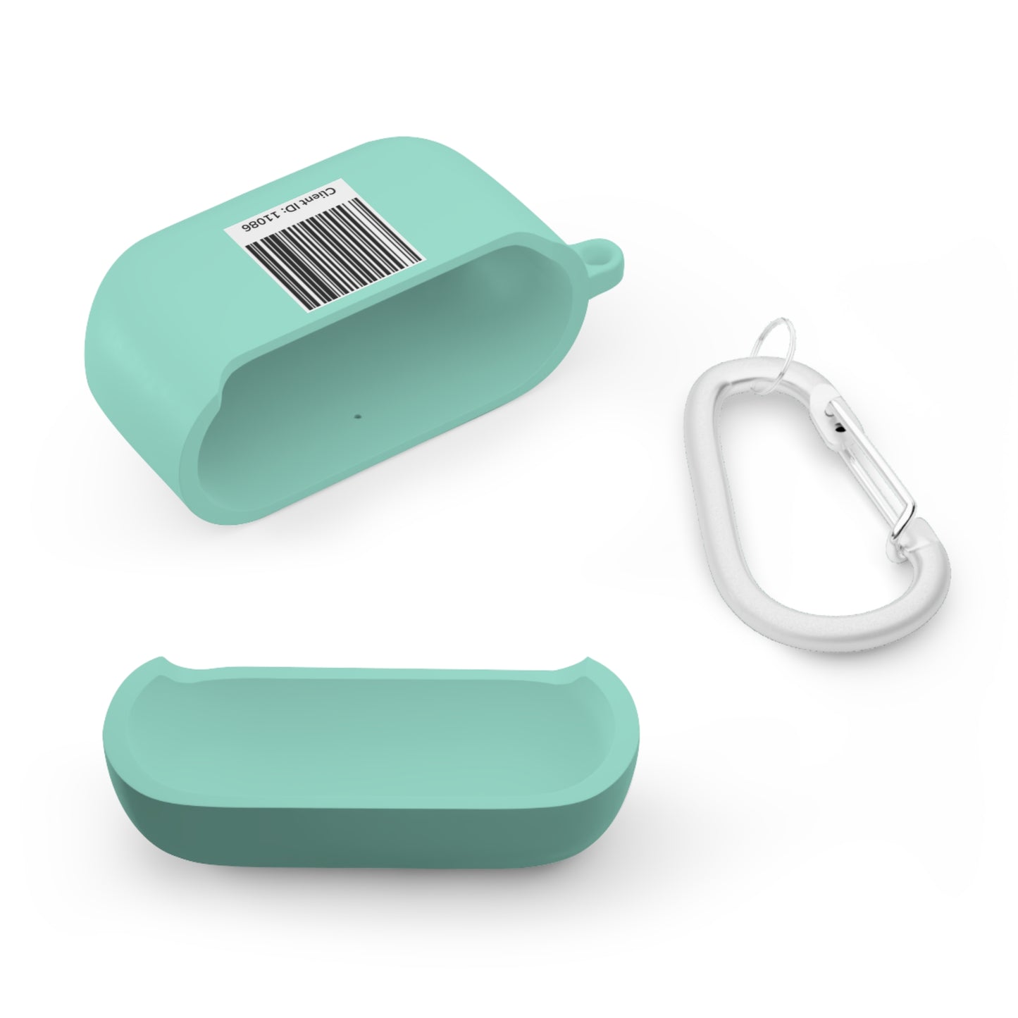 Fireball Gear - Flame & Gear Circle - Black & Red - Upload Own Personal Gym Barcode Image to be Printed on the Back - AirPods Case Cover