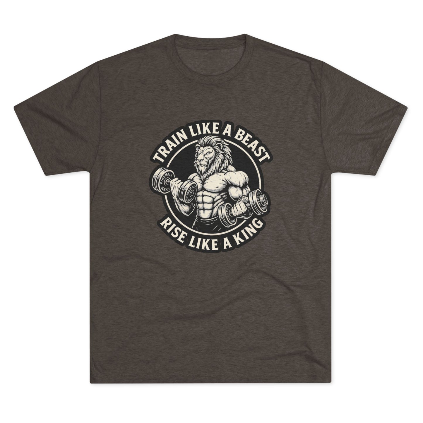 Beast Mode Series - Train Like a Beast, Rise Like a King - Triblend T-shirt