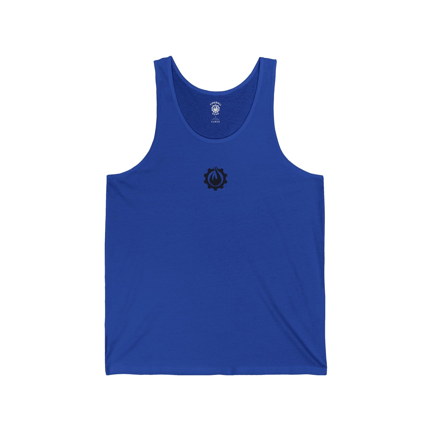 Fireball Gear - Flame & Gear - Black - Jersey Tank Top