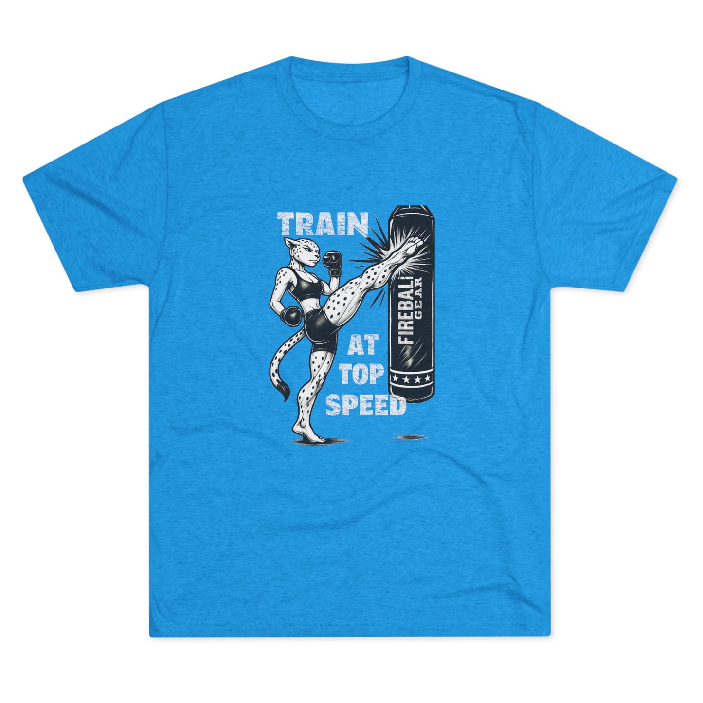 Beast Mode Series - Train at Top Speed Female - Fitness Triblend T-shirt