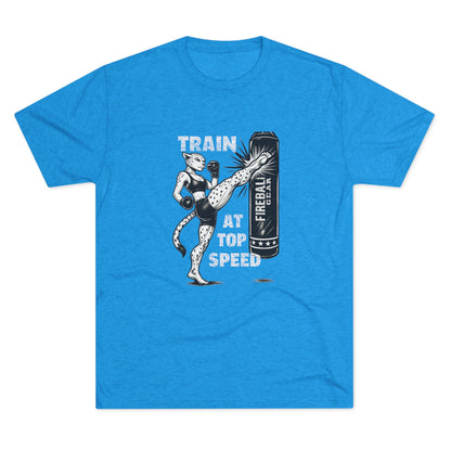 Beast Mode Series - Train at Top Speed Female - Fitness Triblend T-shirt